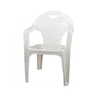 Миниатюра: *Кресло пластик цв. белый