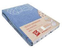 Миниатюра: Простыня на резинке (чехол натяжной на матрас) 140*200*25 бязь