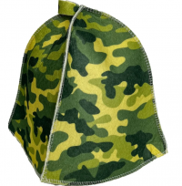 Миниатюра: Шапка для бани Камуфляж
