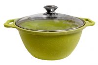 Миниатюра: Кастрюля лит. ал. 4л ст/кр.,а/п линия Trendy style (Lime)