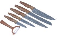 Миниатюра: Набор ножей кухонных 6пр. в магнитной коробке SATOSHI Алмаз