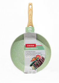 Миниатюра: Сковорода 26см ков. ал.,а/п,индукция GREEN HARMONY