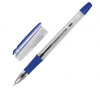 Миниатюра: Ручка шариковая масляная с грипом BRAUBERG i-Rite GT, СИНЯЯ, корпус прозрачный, узел 0,7мм