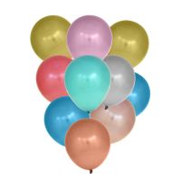 Миниатюра: Шары воздушные 10шт, хром, 9 цветов, 12