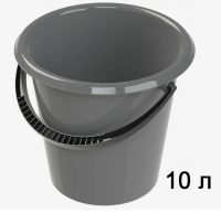 Миниатюра: Ведро 10л пласт. хозяйственное