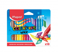 Миниатюра: Мелки восковые 18цв. MAPED Color Peps Wax 861012 к/к
