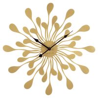 Миниатюра: Часы настенные круг д50см из металла,плавный ход,открытая стрелка, золото Феерия