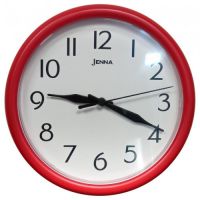 Миниатюра: Часы настенные JENNA JN-100025 24.5х24.5х3.5см, круг, пластик, плавный ход