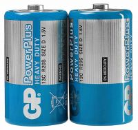 Миниатюра: Батарейка солевая GP R20 CEBRA 2S2/20/200 2шт