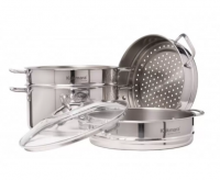 Миниатюра: Мантоварка 6л 3в1,26см,3 секции ст/кр.