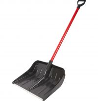 Миниатюра: Лопата д/снега 530*460 мет/черенок в пл+ручка