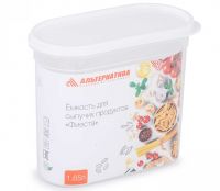 Миниатюра: Емкость д/сыпучих Фиеста 1,65л пласт. б/клапана