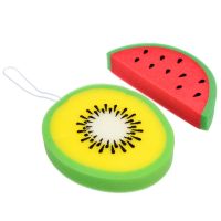 Миниатюра: Мочалка д/тела детская в виде киви 17*15*3см/арбуза 18*8,5*3см,2диз.