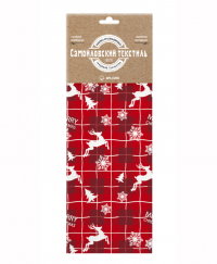 Миниатюра: Полотенце 45*60см вафельное Самойловский Текстиль Рождественские олени