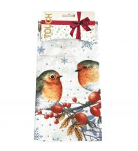 Миниатюра: Полотенце рогожка 45*60см Музыка зимы хлопок 100% на хангере