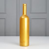 Миниатюра: Ваза интерьерная, бутылка, золотая 0,7л