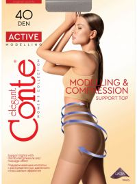 Миниатюра: Колготки Conte, Active, 40 DEN, р. 3, Shade Темно-дымчатый