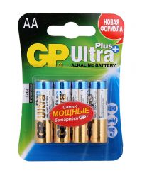 Миниатюра: Батарейка АА GP LR6 ULTRA PLUS ALKALINE щелочная 4шт в блистере