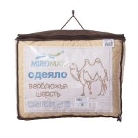 Миниатюра: Одеяло Верблюжья шерсть 142*210 полиэстер, чемодан 300г/м2