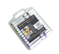 Миниатюра: Маркеры акрил. 24цв. CENTRUM 89784 1-3мм,ПВХ-пенал