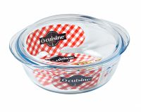 Миниатюра: Кастрюля д/СВЧ 1,4л 18см жаропрочное стекло,круглая О Cuisine
