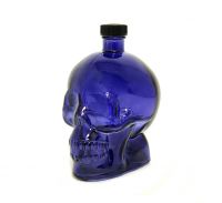 Миниатюра: Бутылка 0,77л стекло Череп сине-фиолетовая