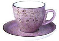 Миниатюра: Чайная пара 190мл фарфор цвет лавандовый Wilmax