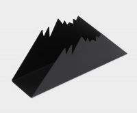 Миниатюра: Салфетница металл «Горы», 15*4*6 см, цвет чёрный