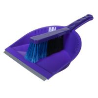 Миниатюра: Набор д/уборки (щетка-сметка+совок с резинкой) фиолетовый